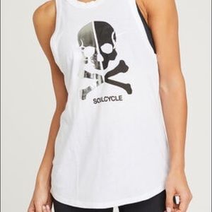 NWT soul cycle split skull graphic tank size M